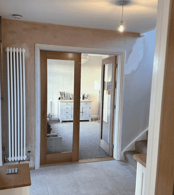 1981mm x 533mm x 35mm (21") Mexicano Oak Pattern 10 Glazed - Prefinished Internal Doors